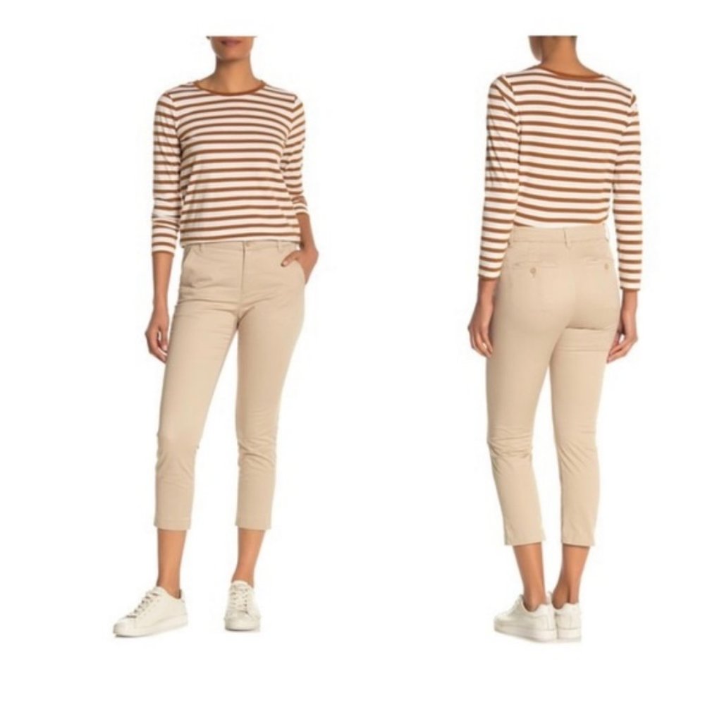NEW Vince Cropped Slim Leg Khaki Chino Pants 12